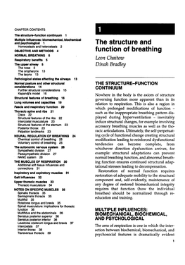 The Structure and Function of Breathing
