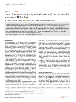 Chiral Transport Along Magnetic Domain Walls in the Quantum Anomalous Hall Effect