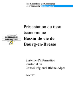 Présentation Du Tissu Économique Bassin De Vie De Bourg-En-Bresse