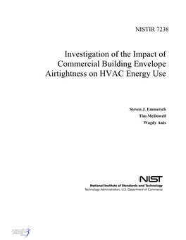 Investigation of the Impact of Commercial Building Envelope Airtightness on HVAC Energy Use