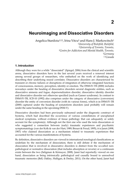 Neuroimaging and Dissociative Disorders