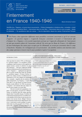 L'internement En France 1940-1946