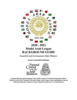 2020 - 2021 Model Arab League BACKGROUND GUIDE