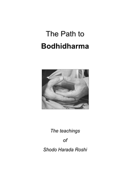 The Path to Bodhidharma