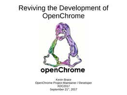 Reviving the Development of Openchrome