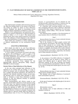 17. Clay Mineralogy of Deep-Sea Sediments in the Northwestern Pacific, Dsdp, Leg 20