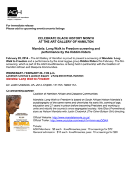 Celebrate Black History Month at the Art Gallery of Hamilton