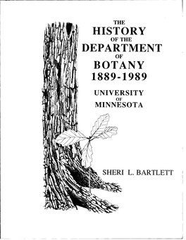 History Department Botany