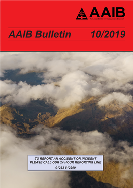 AAIB Bulletin 10/2019
