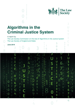 Algorithms in the Criminal Justice System | 1