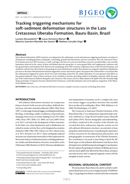 Tracking Triggering Mechanisms for Soft-Sediment Deformation Structures in the Late Cretaceous Uberaba Formation, Bauru Basin, Brazil