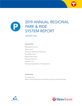 2019 Annual Regional Park-And-Ride System