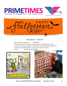 Toronto PRIMETIMES Newsletter