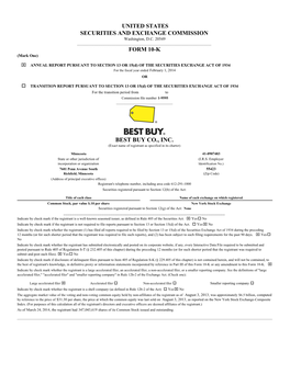 BEST BUY CO., INC. (Exact Name of Registrant As Specified in Its Charter)