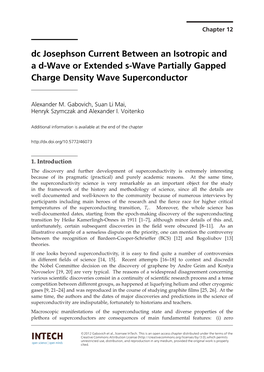Dc Josephson Current Between an Isotropic and a D-Wave Or Extended S-Wave Partially Gapped Charge Density Wave Superconductor