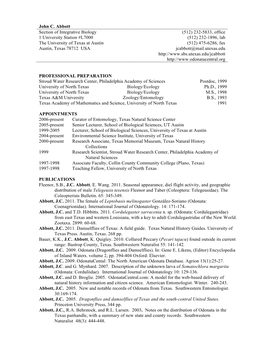 John C. Abbott Section of Integrative Biology 1