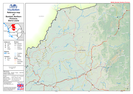 Reference Map of Bombali, Northern Province, Sierra Leone