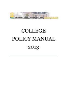 Nccc Policy Manual