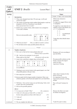 UNIT 2 Braille