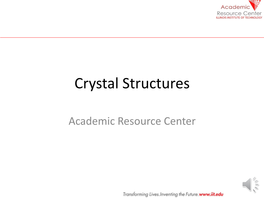 Crystal Structures