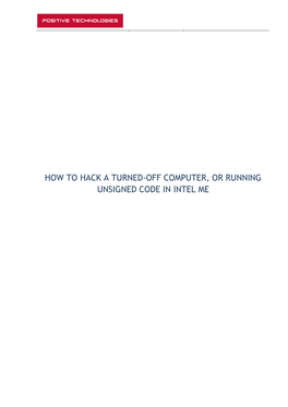 How to Hack a Turned-Off Computer Or Running Unsigned