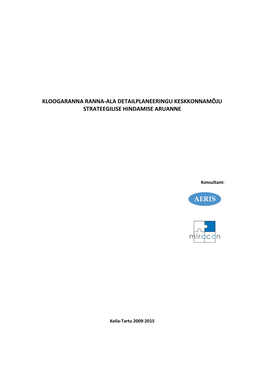 Kloogaranna Ranna-Ala Detailplaneeringu Keskkonnamõju Strateegilise Hindamise Aruanne