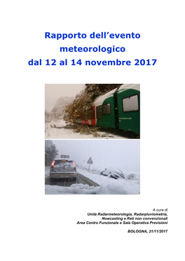 Servizio Idro-Meteo-Clima Viale Silvani, 6 – Bologna 051 6497511