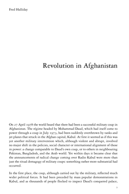 Revolution in Afghanistan