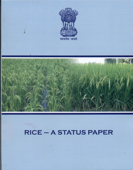 STATUS PAPER on RICE Directorate of Rice Developement