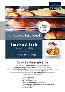 SMOKED FISH – Smoked Over Beech-Wood