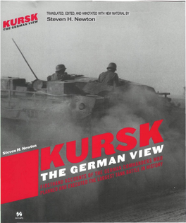 Steven H. Newton KURSK the GERMAN VIEW