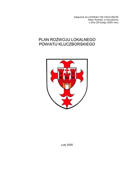 Plan Rozwoju Lokalnego Powiatu Kluczborskiego
