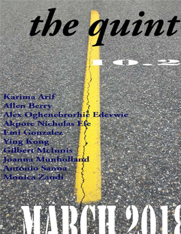 The Quint : an Interdisciplinary Quarterly from the North 1