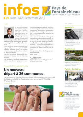 Un Nouveau Départ À 26 Communes Fontainebleau