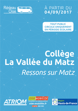 Collège La Vallée Du Matz Ressons Sur Matz