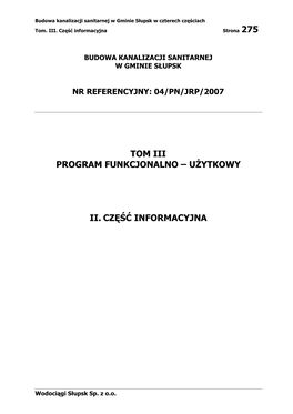 Część Informacyjna