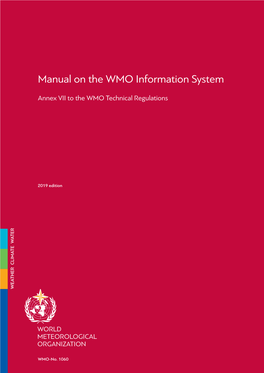 Manual on the WMO Information System