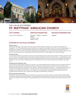St. Matthias' Anglican Church