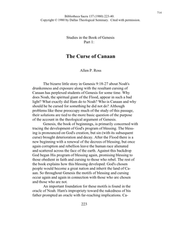 Bibliography of Genesis Articles at Gordon*