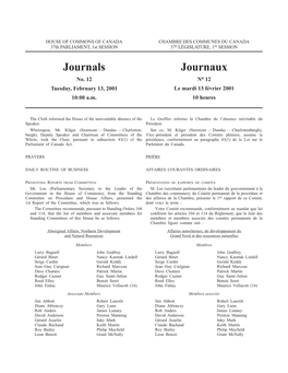 Journaux Journals