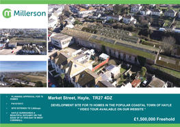 Market Street, Hayle, TR27 4DZ £1,500,000 Freehold