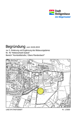 Hetterscheidt-Südost" Bereich "Humboldtstraße / Obere Flandersbach"