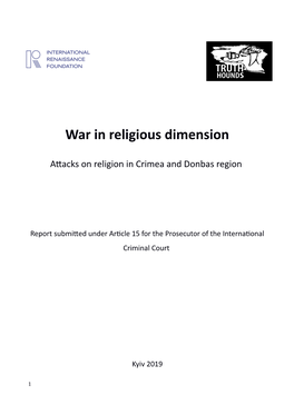 War in Religious Dimension