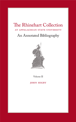 The Rhinehart Collection Rhinehart The
