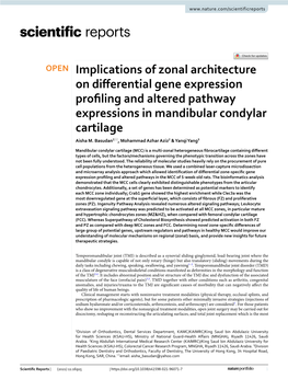 Implications of Zonal Architecture on Differential Gene Expression