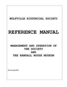 Reference Manual