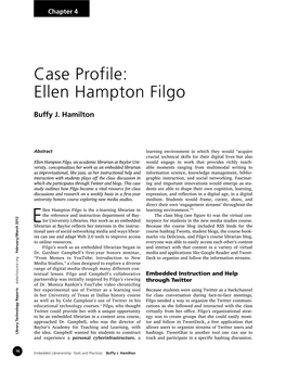 Case Profile: Ellen Hampton Filgo