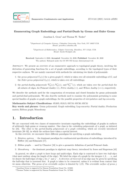 Enumerating Graph Embeddings and Partial-Duals by Genus and Euler Genus