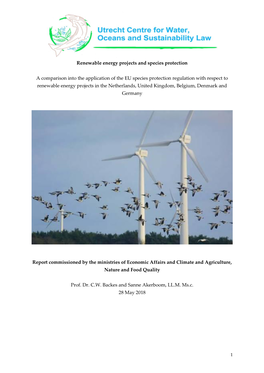 Renewable Energy Projects and Species Protection