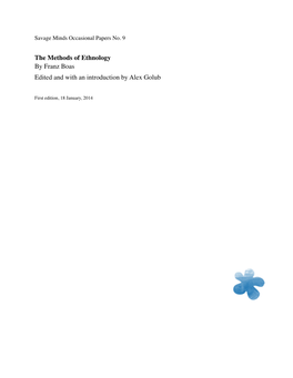SM 9 the Methods of Ethnology